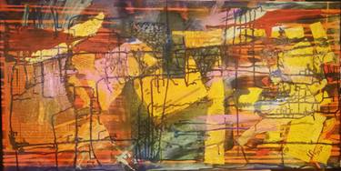 Original Abstract Expressionism Abstract Mixed Media by Irina Pomyanskaya