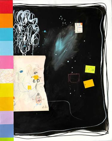 Original Abstract Expressionism Abstract Painting by Elizabeth Rennie