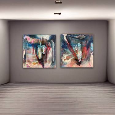 Original Figurative Abstract Painting by Angie Roberts