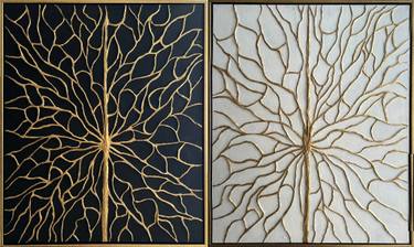 Original Abstract Botanic Paintings by Victoria Bravo