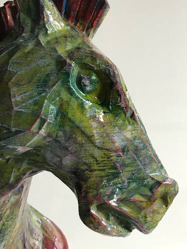 Original Digital Distortion Animal Sculpture by David Booth Mrss
