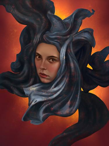Original Contemporary People Digital by Mariya Mykytenko