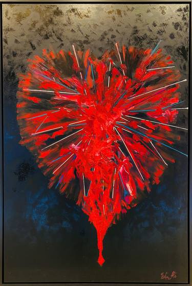 Original Conceptual Abstract Painting by Zefa Ali