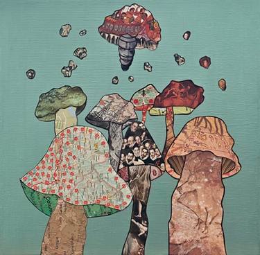 Original Contemporary Nature Mixed Media by Nancy Goodman Lawrence