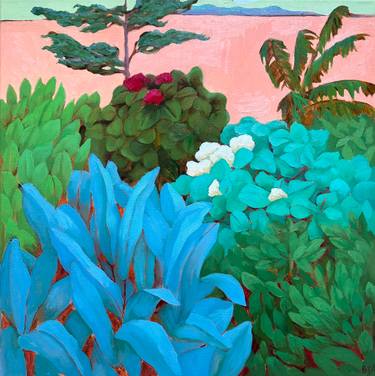 Original Art Deco Floral Paintings by Anna Bogushevskaya