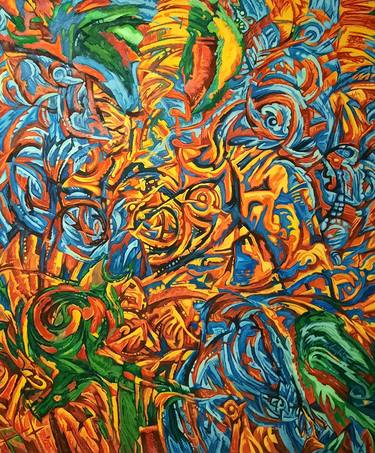Original Abstract Expressionism Abstract Paintings by Valery Tatar