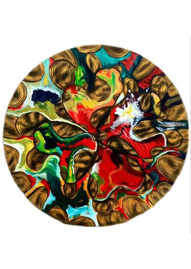 Original Abstract Expressionism Abstract Paintings by Eric Odartey Cruickshank