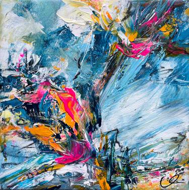 Original Abstract Expressionism Abstract Painting by Maria Bevilacqua-Fischer
