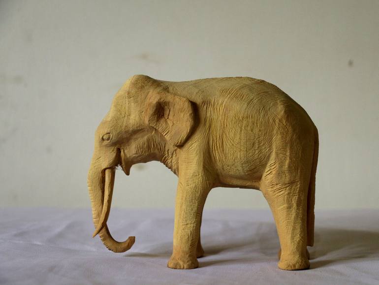 Original Figurative Animal Sculpture by Pushpika  Abeysekara