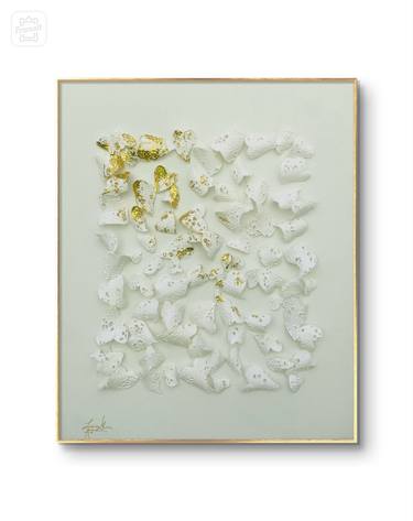 Original Abstract Expressionism Love Sculpture by Lavinia Marin