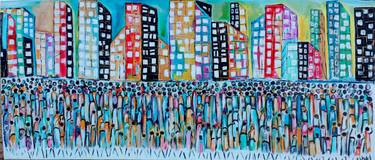 Original Abstract People Paintings by Jafeth Moiane