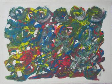 Original Abstract Expressionism Abstract Paintings by Jafeth Moiane