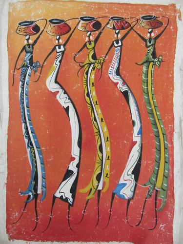 Original Surrealism People Paintings by Jafeth Moiane