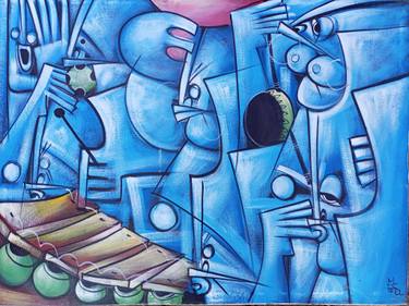 Original Abstract Culture Paintings by Jafeth Moiane
