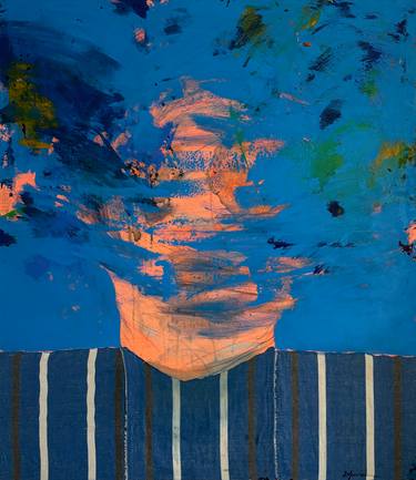 Original Abstract Expressionism Abstract Mixed Media by Gela Mikava