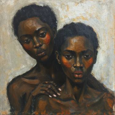 Original Abstract Expressionism People Digital by Oluwakemi Omowaire