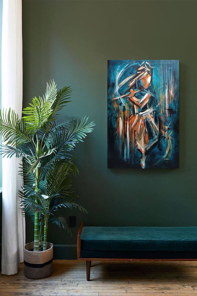 Original Abstract Expressionism Abstract Paintings by Anna Rajasekharan