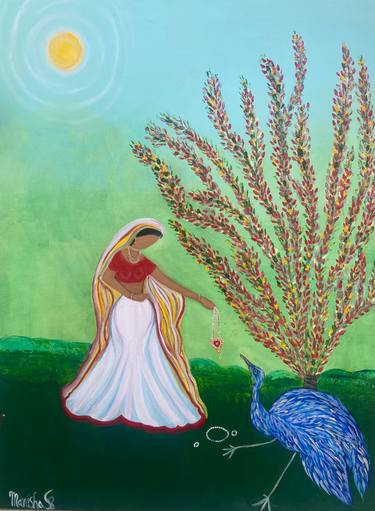 Original Conceptual Classical mythology Paintings by Manisha Sharma Fine Art Gallery