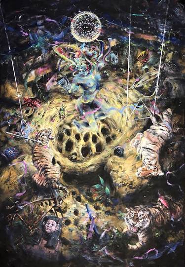 Original Surrealism Religion Paintings by Baldur Galoor