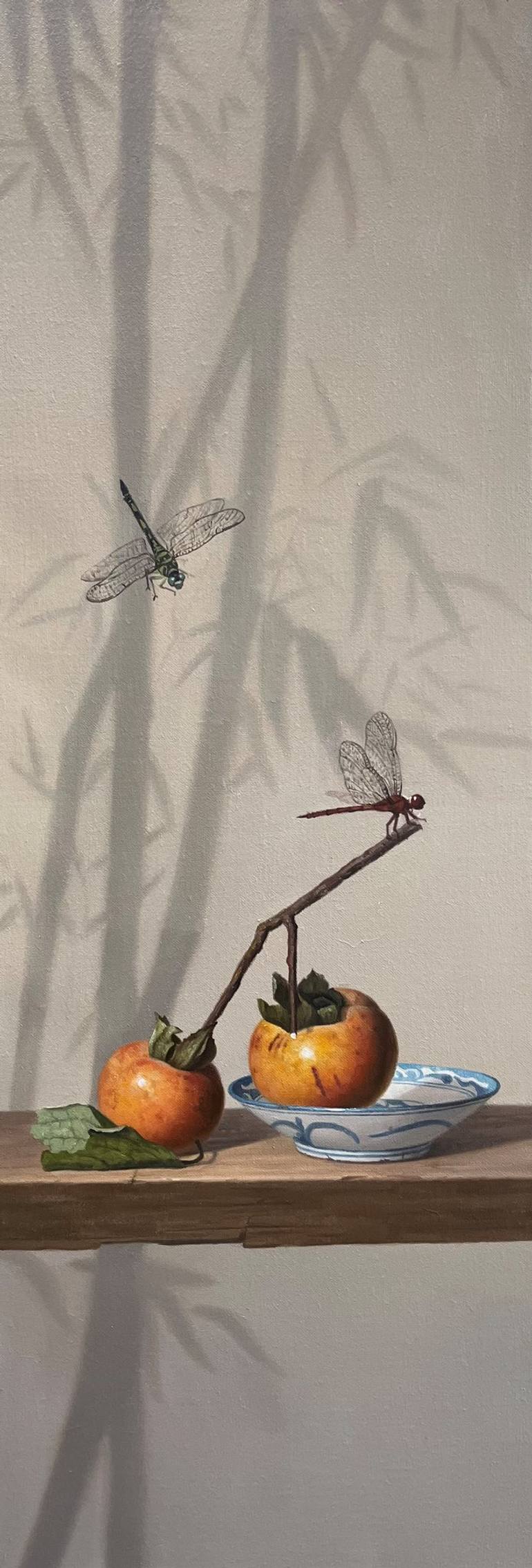 Original Art Deco Still Life Paintings by Kunlong Wang