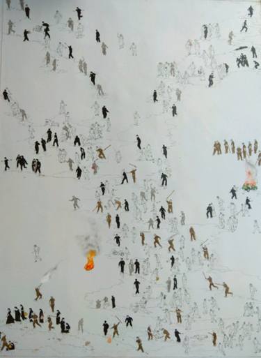 Original Figurative People Painting by Yogeesh P