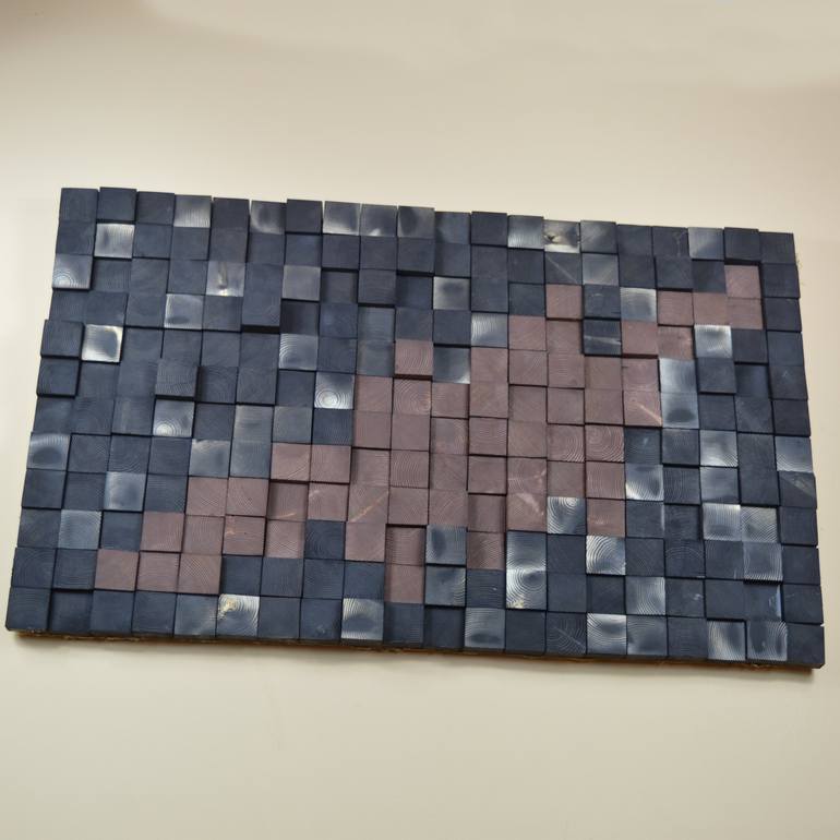 Original Abstract Wall Sculpture by Vasil Krastanov