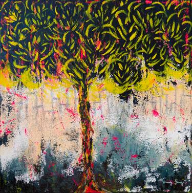 Original Abstract Expressionism Botanic Paintings by Sindy Yeung
