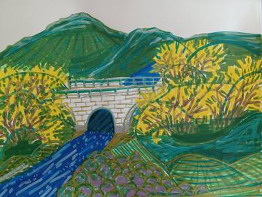 Original Contemporary Landscape Drawing by Dorothy Myung Soo Hong