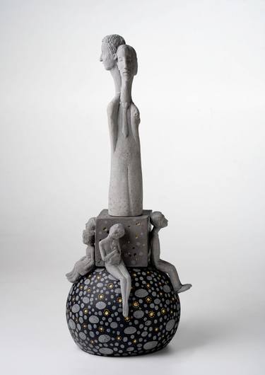 Original Conceptual People Sculpture by Edna Dali