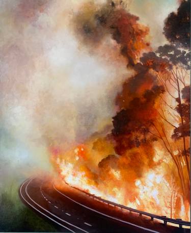 Original Conceptual Landscape Painting by Michael Prettyman