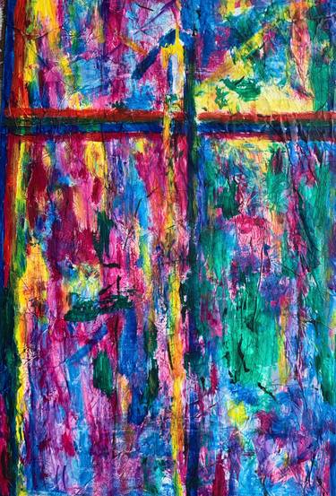 Original Abstract Painting by David Rosenbloom