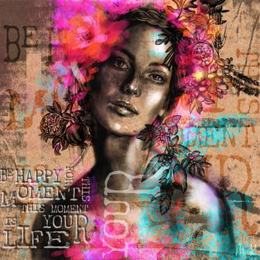 Original Figurative Women Printmaking by Maria Kireev