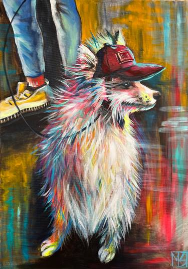 Original Figurative Animal Paintings by Maria Kireev