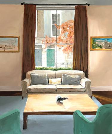 Original Surrealism Humor Painting by Martin Wojnowski