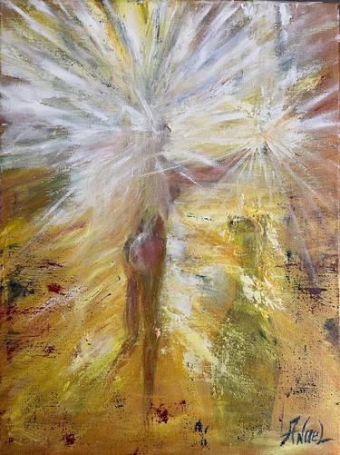 Original Abstract Expressionism Abstract Painting by Olga Zadorozhna