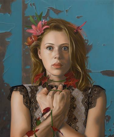 Original Realism People Painting by Sierk Van Meeuwen