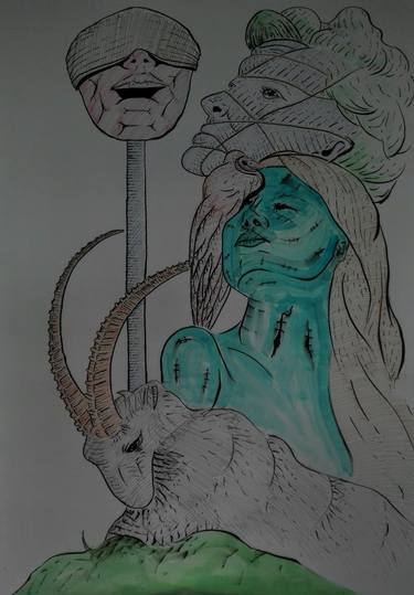 Original Conceptual Politics Drawings by Tanmoy Mitra
