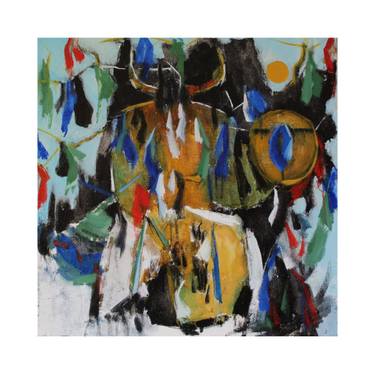 Original Abstract Expressionism Abstract Painting by Aydan Aliyeva