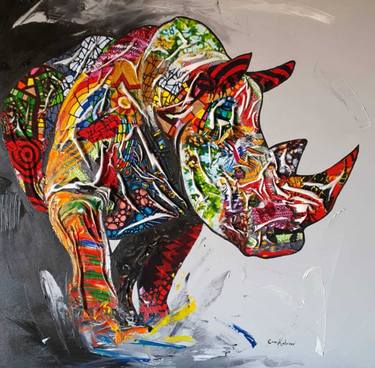 Original Modernism Abstract Mixed Media by Ema Kato