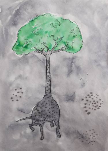 Original Abstract Animal Drawings by Rohit Sansanwal