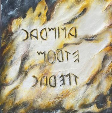 Original Abstract Classical Mythology Mixed Media by Irina Wirt