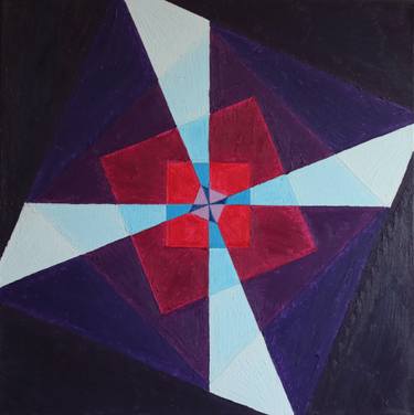 Original Abstract Geometric Painting by Ali Mahboubian