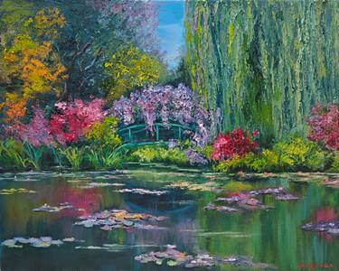 Original Expressionism Landscape Painting by Jane Lantsman