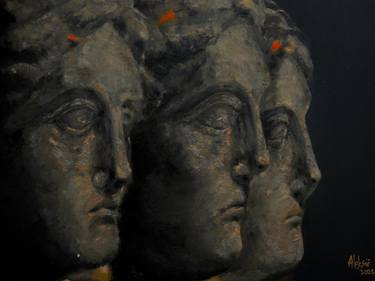 Original Conceptual Classical mythology Paintings by Andrea Aleksic