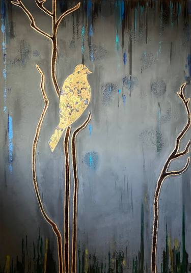 Original Fine Art Abstract Painting by Joanna Michon
