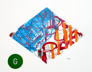 Original Abstract Expressionism Abstract Painting by Alberto Riera
