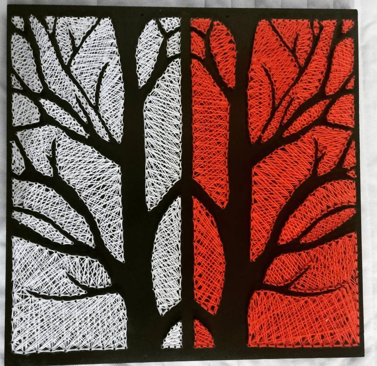 Original Art Deco Tree Installation by Zaheer Ahmad