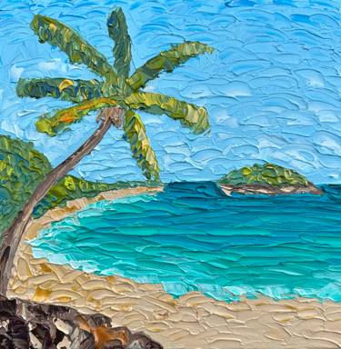 Original Impressionism Seascape Painting by Guzaliya Xavier