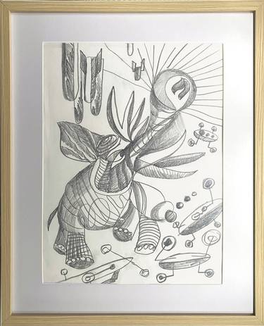 Original Abstract Expressionism Political Drawings by Lorenzo Corriez