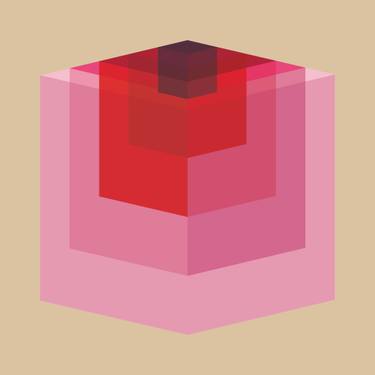 Original Abstract Geometric Printmaking by Marcio Pontes